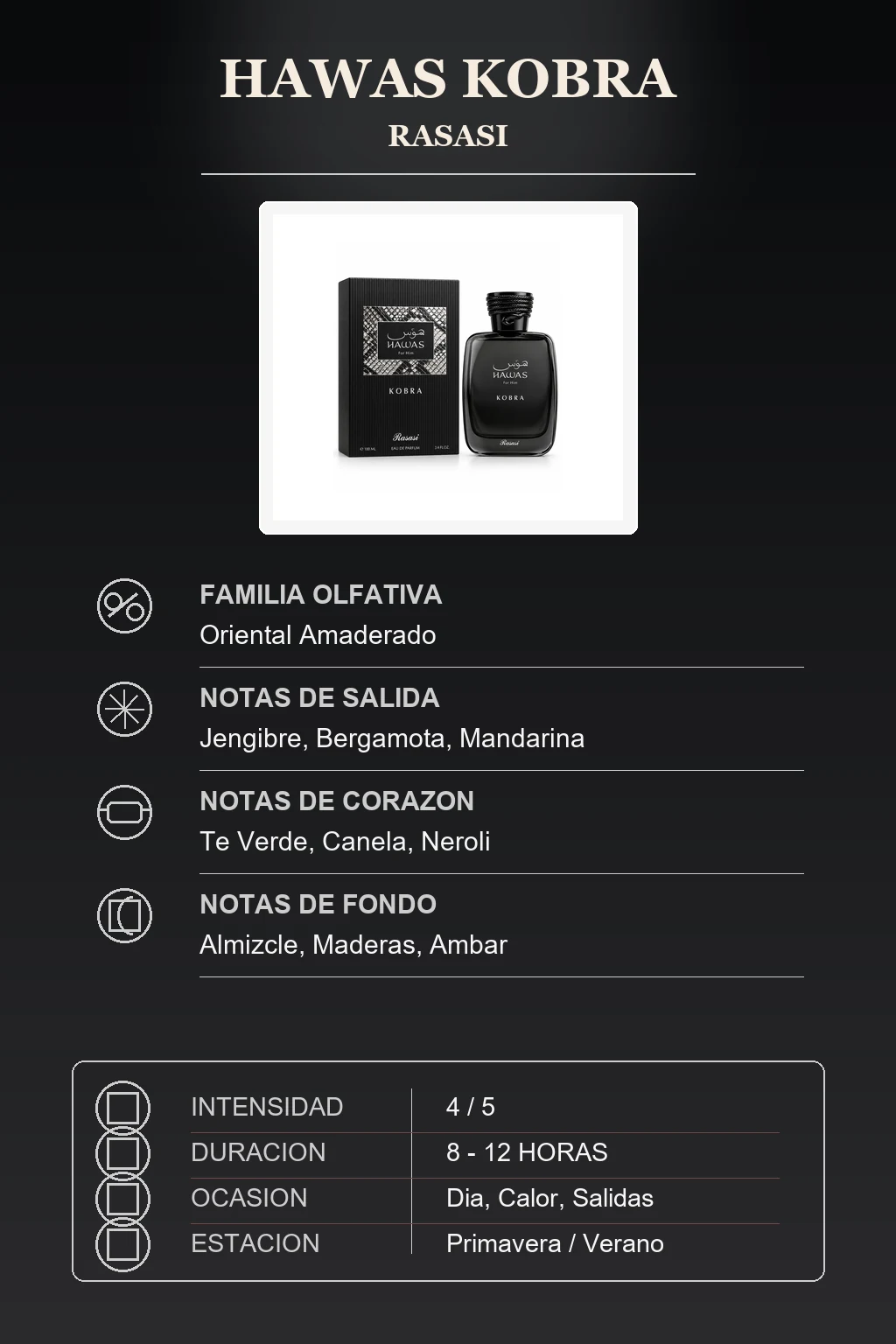 Características Hawas Kobra